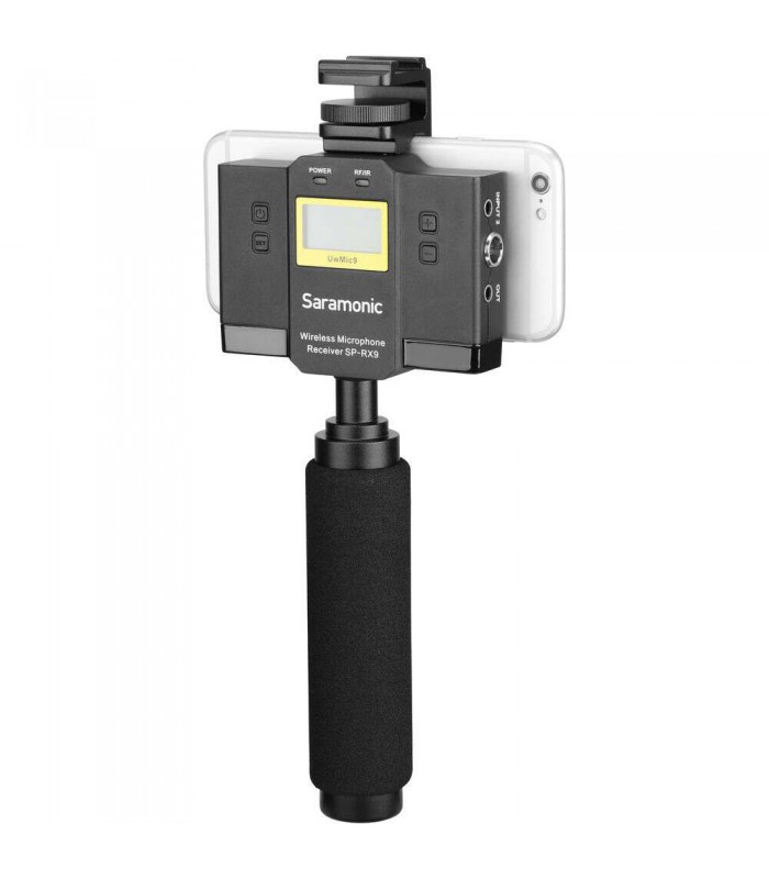 گیرنده و میکسر دو کاناله بی سیم سارامونیک مدل Saramonic SP-RX9 مخصوص صدابرداری با موبایل