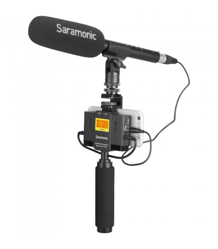 گیرنده و میکسر دو کاناله بی سیم سارامونیک مدل Saramonic SP-RX9 مخصوص صدابرداری با موبایل