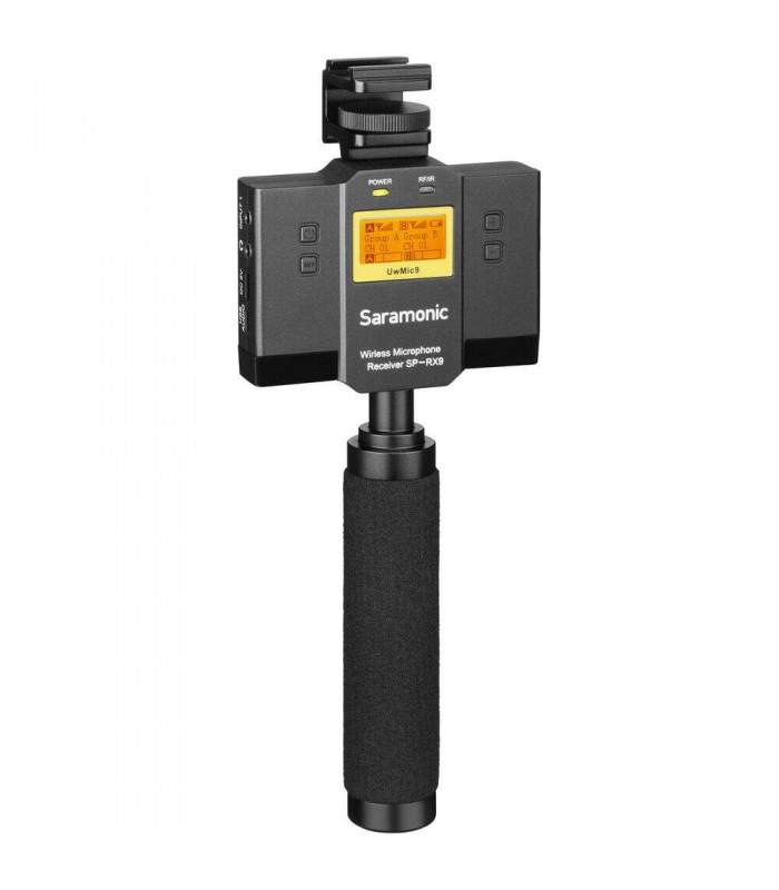 گیرنده و میکسر دو کاناله بی سیم سارامونیک مدل Saramonic SP-RX9 مخصوص صدابرداری با موبایل