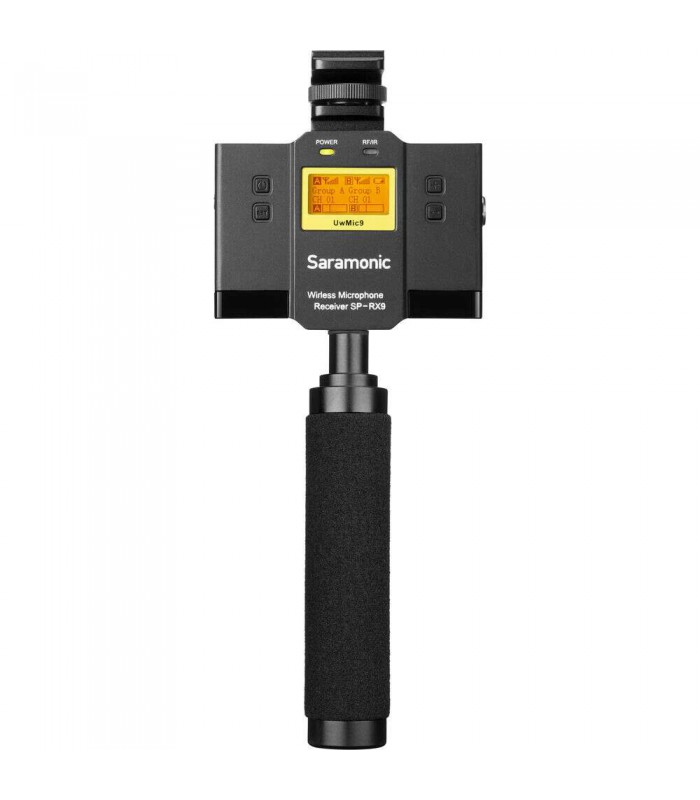 گیرنده و میکسر دو کاناله بی سیم سارامونیک مدل Saramonic SP-RX9 مخصوص صدابرداری با موبایل