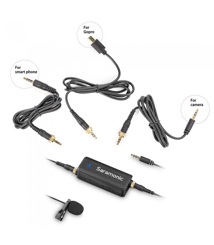 کیت میکروفن یقه ای سارامونیک مدل Saramonic LavMic همراه با میکسر
