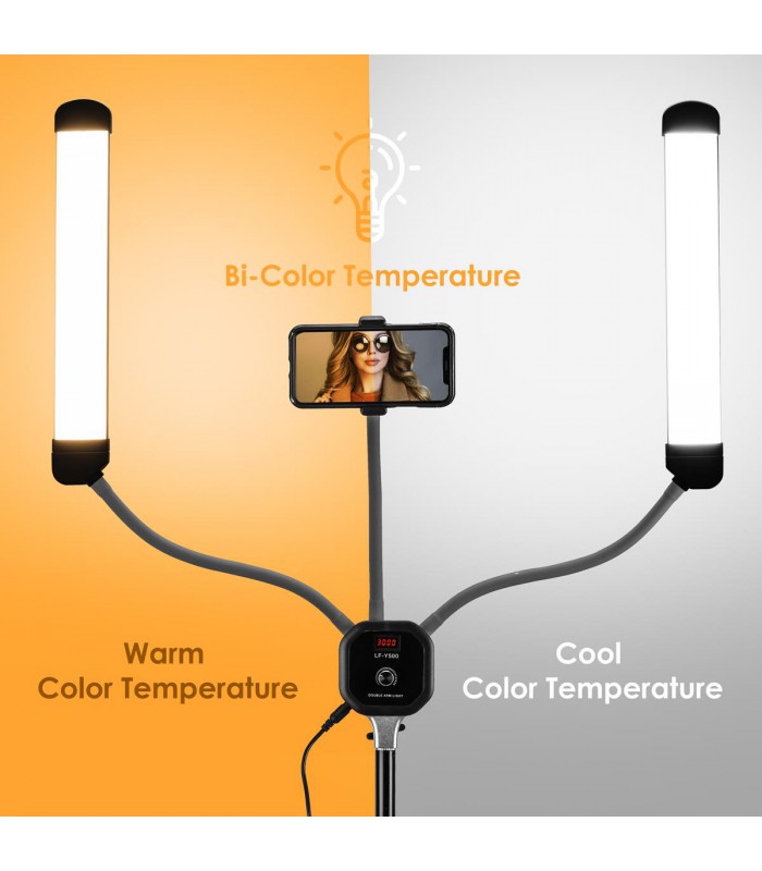 نور ال ای دی Life of Photo مدل Double Arm Light LF-Y500
