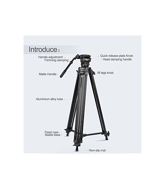 سه پایه فیلم برداری ویفنگ مدل WT-718