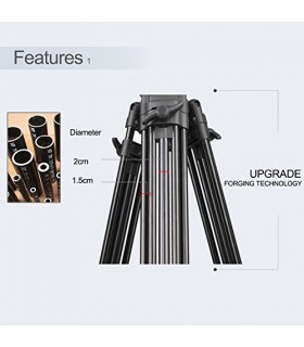 قیمت و خرید سه پایه فیلم برداری ویفنگ مدل WT-718 - فروشگاه پیکسل