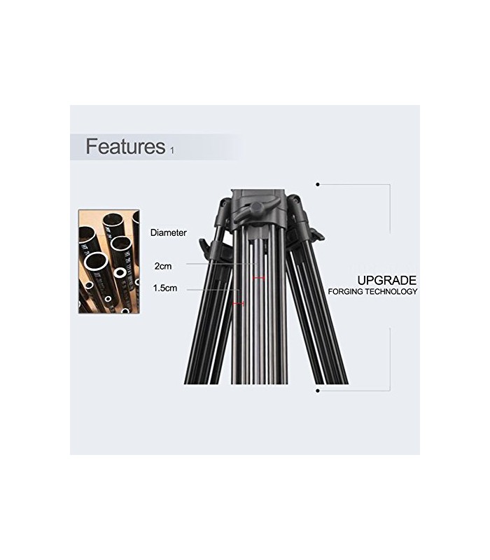 سه پایه فیلم برداری ویفنگ مدل WT-718