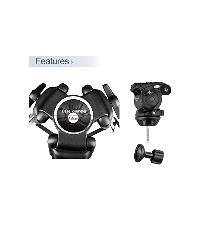 سه پایه فیلم برداری ویفنگ مدل WT-718