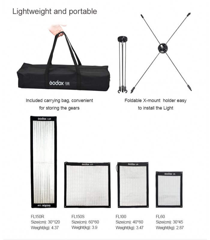 نور LED انعطاف پذیر Godox مدل FL60
