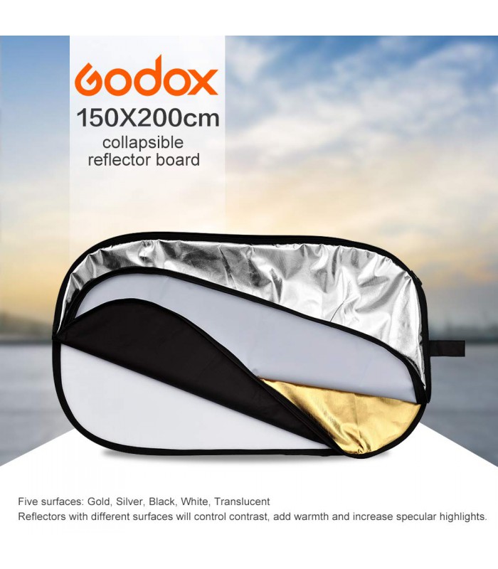 رفلکتور ۵ کاره Godox سایز ۱۵۰x۲۰۰ سانتیمتر