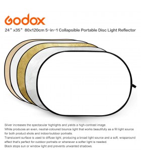 رفلکتور ۵ کاره Godox سایز ۸۰x۱۲۰ سانتیمتر