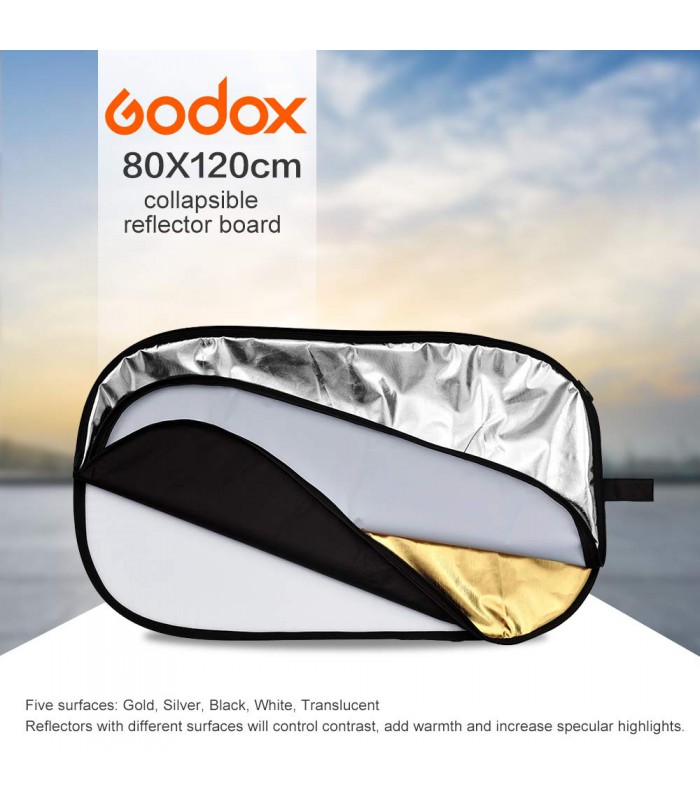 رفلکتور ۵ کاره Godox سایز ۸۰x۱۲۰ سانتیمتر
