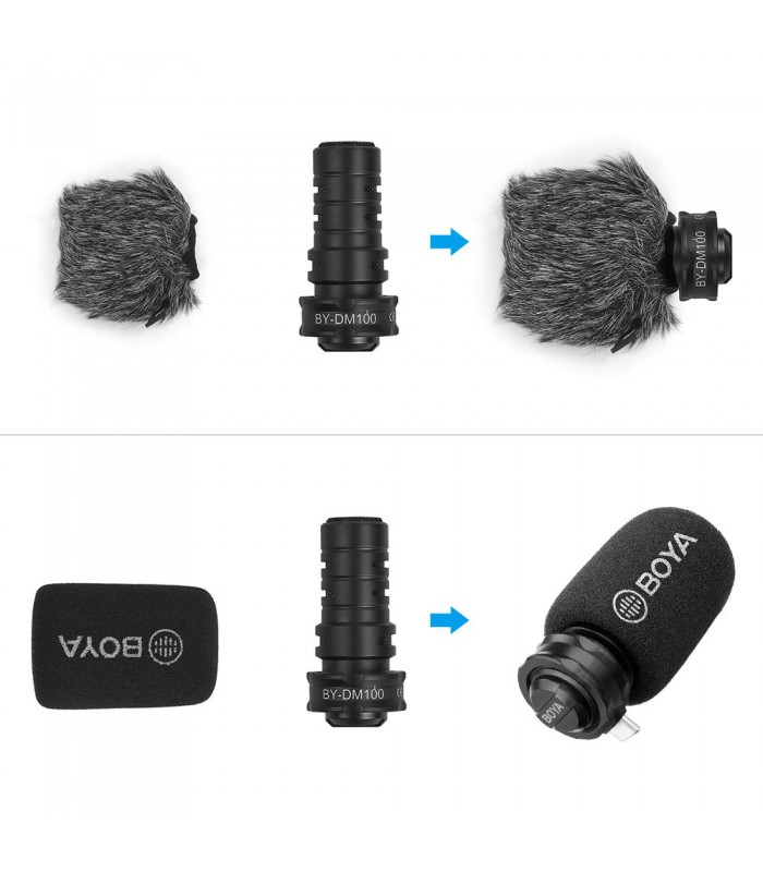 میکروفن موبایل بویا مدل BY-DM100 با جک USB-C