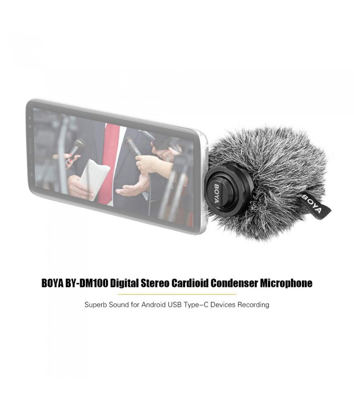 میکروفن موبایل بویا مدل BY-DM100 با جک USB-C