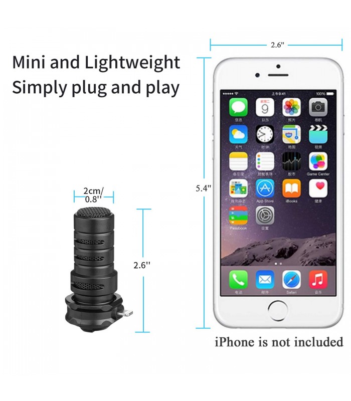 میکروفن موبایل بویا مدل BY-DM200 با جک لایتنینگ