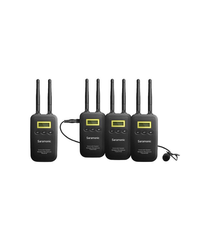 کیت میکروفن بی سیم سارامونیک مدل Saramonic VmicLink5 با ۳ فرستنده و یک گیرنده