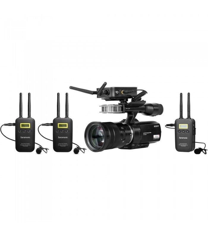 کیت میکروفن بی سیم سارامونیک مدل Saramonic VmicLink5 با ۳ فرستنده و یک گیرنده