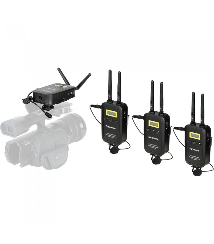 کیت میکروفن بی سیم سارامونیک مدل Saramonic VmicLink5 با ۳ فرستنده و یک گیرنده
