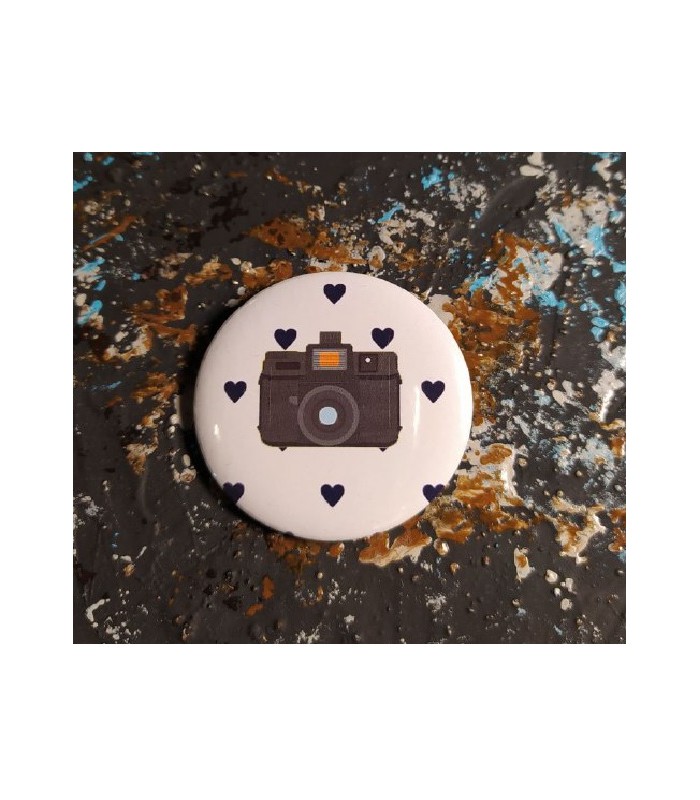 پیکسل با طرح دوربین و قلب