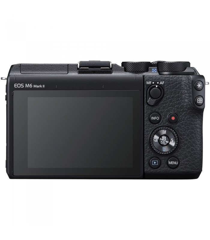 دوربین دیجیتال بدون آینه کانن مدل EOS M6 Mark II با لنز ۴۵-۱۵ میلیمتر