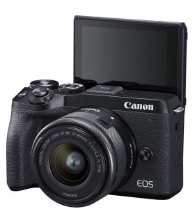 دوربین دیجیتال بدون آینه کانن مدل EOS M6 Mark II با لنز ۴۵-۱۵ میلیمتر
