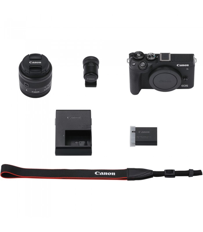 دوربین دیجیتال بدون آینه کانن مدل EOS M6 Mark II با لنز ۴۵-۱۵ میلیمتر