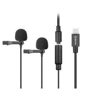 میکروفن یقه ای بویا مدل BY-M2D با جک لایتنینگ