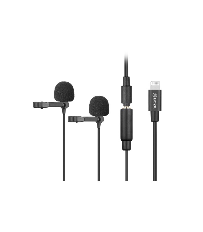 میکروفن یقه ای بویا مدل BY-M2D با جک لایتنینگ