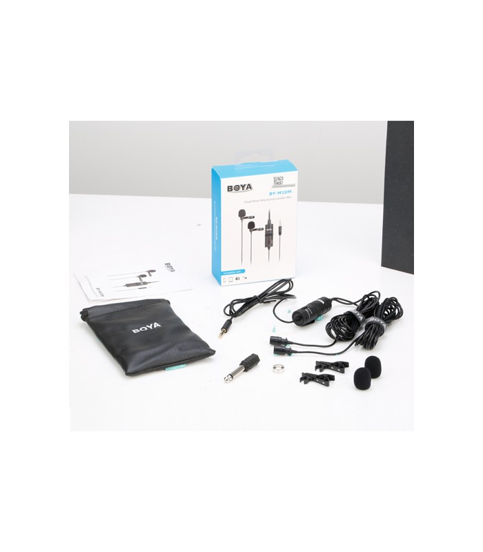 میکروفن یقه ای دوگانه بویا مدل BY-M1DM با جک ۳.۵ میلیمتری