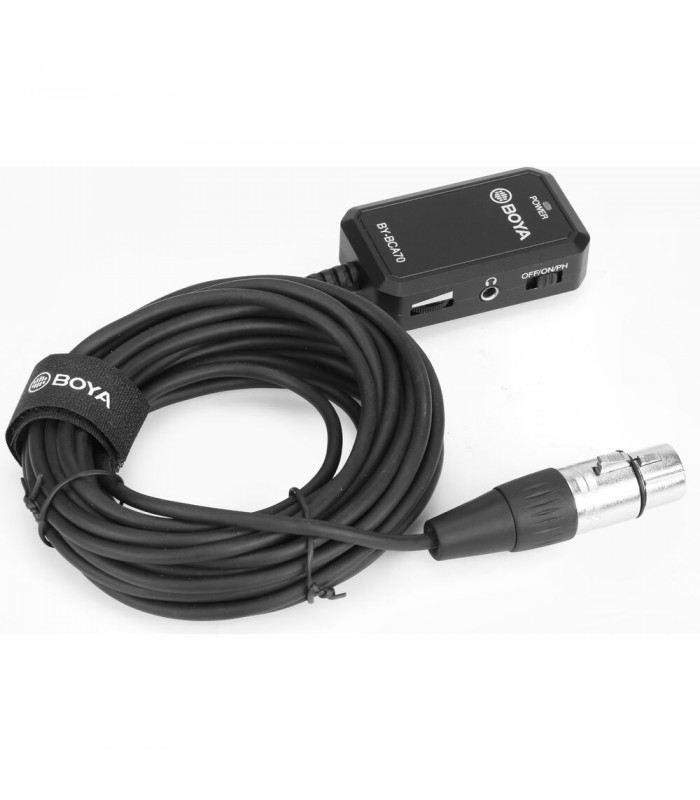 آداپتور اتصال میکروفون XLR به موبایل و کامپیوتر بویا مدل BY-BCA70