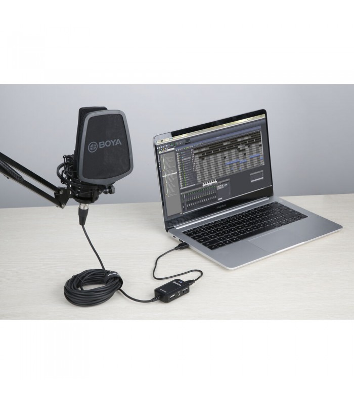 آداپتور اتصال میکروفون XLR به موبایل و کامپیوتر بویا مدل BY-BCA70