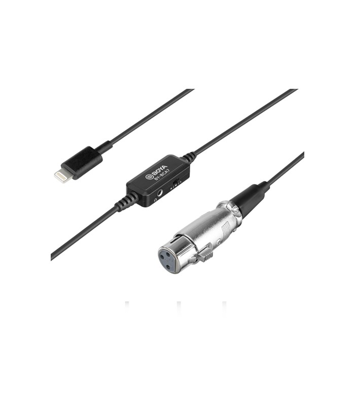 کابل مبدل XLR به جک لایتنینگ بویا مدل BY-BCA7
