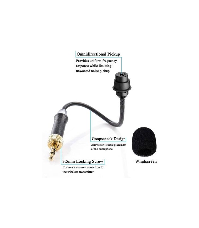 میکروفن بویا مدل BY-UM2 مناسب برای فرستنده‌های بیسیم