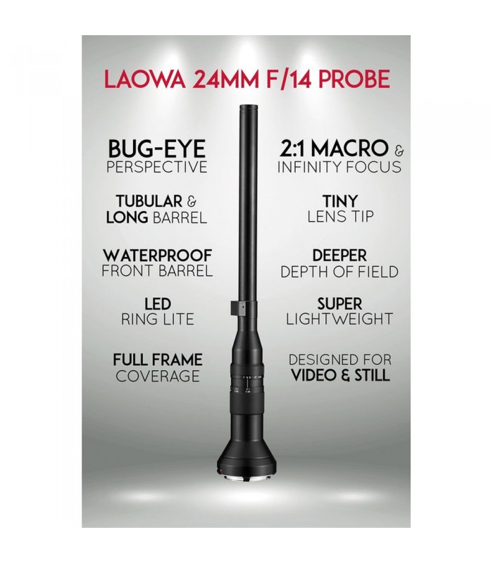 لنز Laowa 24mm f/14 Probe مانت کانن EF