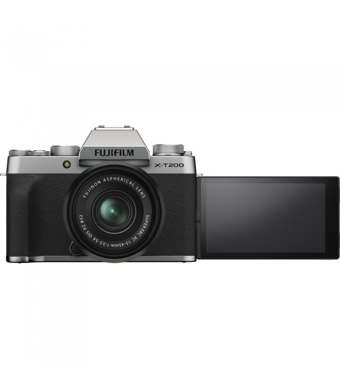 دوربین بدون آینه فوجی فیلم مدل Fujifilm X-T200 رنگ نقره ای