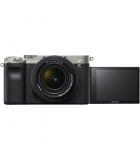 دوربین بدون آینه سونی Alpha a7C رنگ نقره‌ای همراه با لنز FE 28-60mm