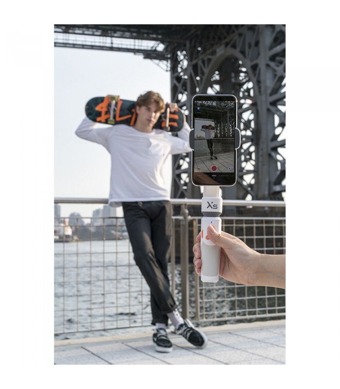 لرزشگیر موبایل دو محوره ژیون مدل Zhiyun-Tech SMOOTH-XS رنگ سفید