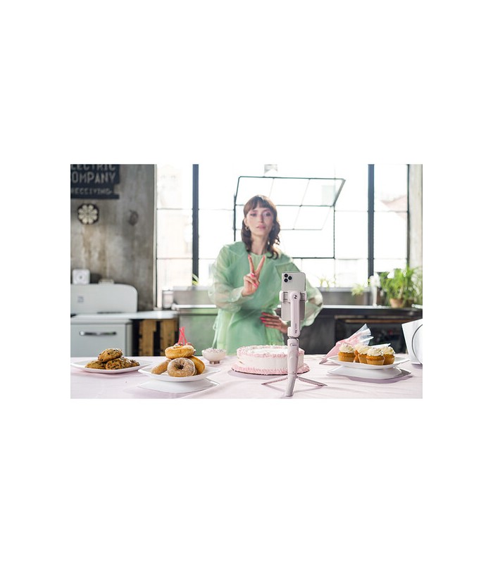 لرزشگیر موبایل دو محوره ژیون مدل Zhiyun-Tech SMOOTH-XS رنگ صورتی