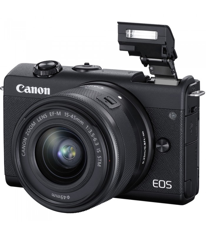دوربین دیجیتال بدون آینه کانن مدل EOS M200 همراه با لنز EF-M 15-45mm رنگ مشکی