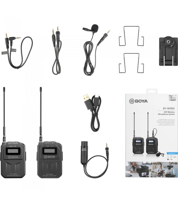 میکروفن بیسیم بویا مدل BY-WM6S