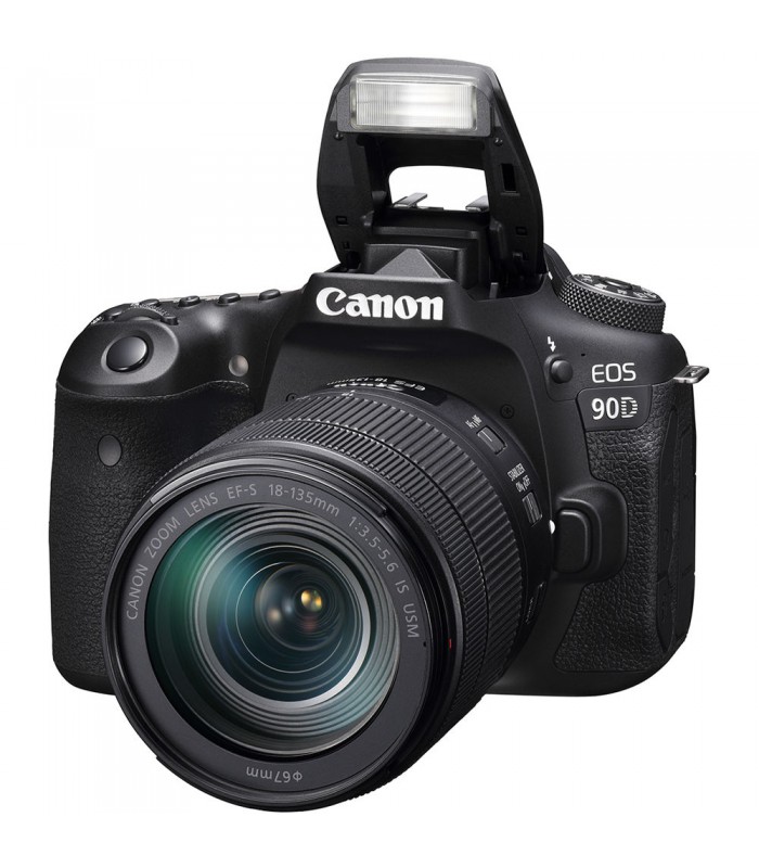 دوربین دست دوم کانن مدل 90D همراه با لنز EF-S 18-135mm IS USM