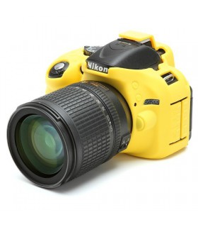 محافظ سیلیکونی easyCover مناسب برای دوربین نیکون D5200 رنگ زرد