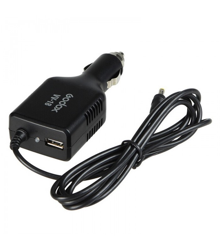 شارژر فندکی گودوکس مدل Godox VV-18 مناسب برای فلاش‌های VB-18
