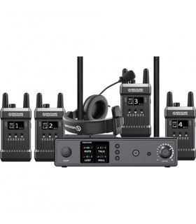 Hollyland Full-Duplex Intercom System with Four Beltpack Transceivers
