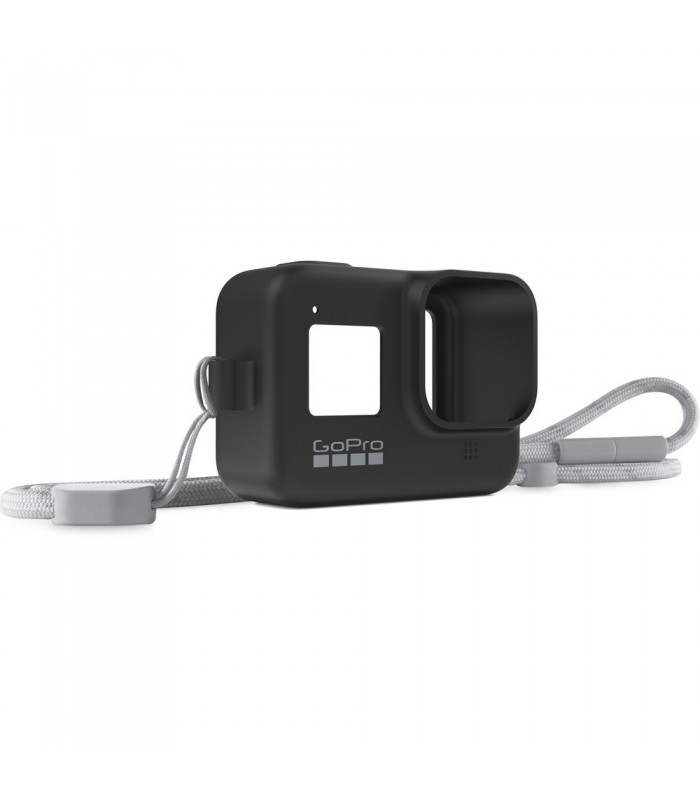 کاور سیلیکونی و بند برای گوپرو هیرو ۸ | Sleeve and Lanyard for HERO8 رنگ مشکی