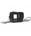 کاور سیلیکونی و بند برای گوپرو هیرو ۸ | Sleeve and Lanyard for HERO8 رنگ مشکی