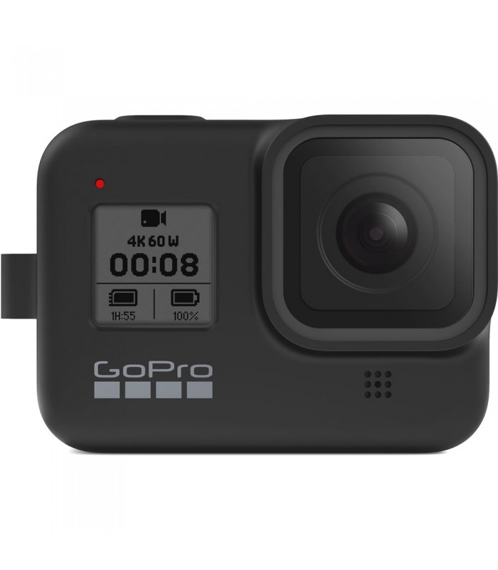 کاور سیلیکونی و بند برای گوپرو هیرو ۸ | Sleeve and Lanyard for HERO8 رنگ مشکی