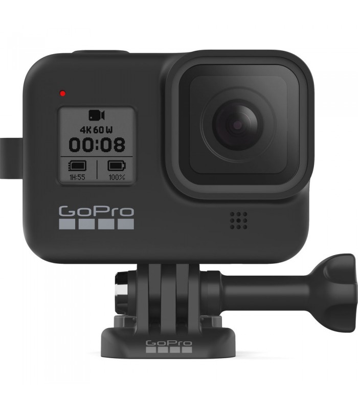کاور سیلیکونی و بند برای گوپرو هیرو ۸ | Sleeve and Lanyard for HERO8 رنگ مشکی