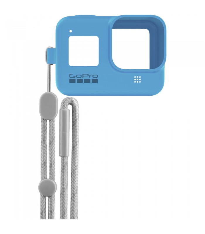 کاور سیلیکونی و بند برای گوپرو هیرو ۸ | Sleeve and Lanyard for HERO8 رنگ آبی