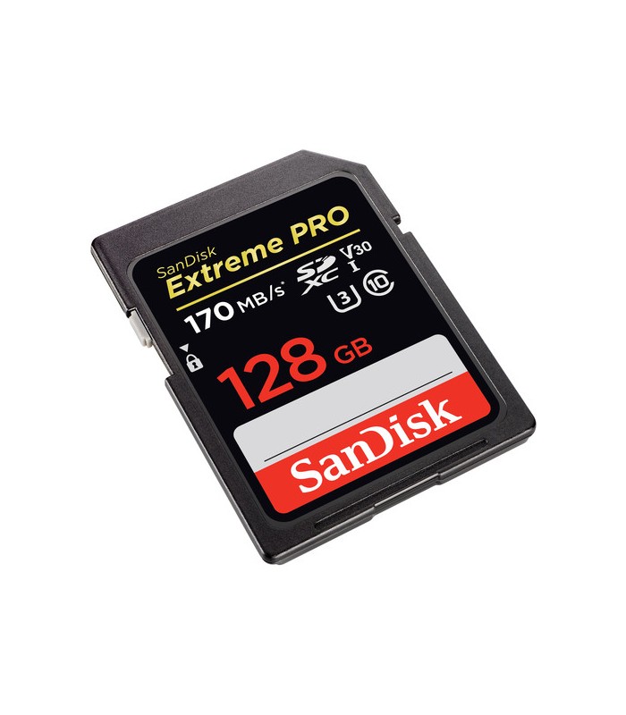 کارت حافظه ۱۲۸ گیگابایتی سن‌دیسک مدل SanDisk ExtremePRO SDXC UHS-I - 170MB/s