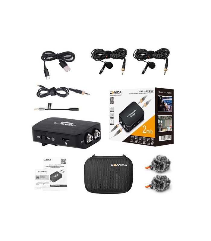 میکروفون یقه ای دوبل کامیکا DUAL.LAV D03