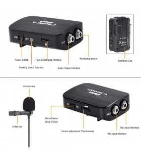 میکروفون یقه ای دوبل کامیکا DUAL.LAV D03